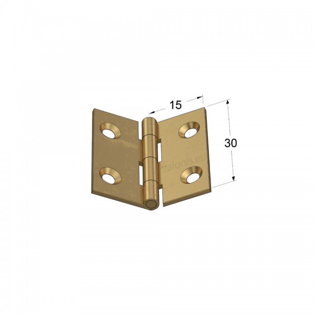 BRASS FLAT HINGE 30x30 ITALY